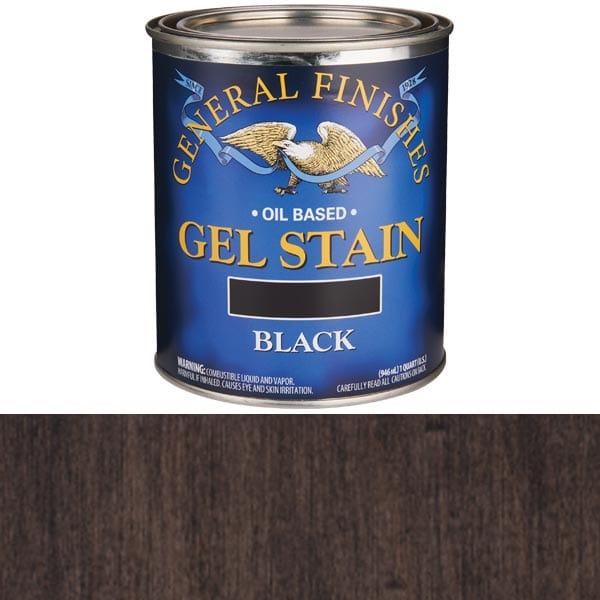 Gel Stain - Oil Based - Color:Black - Size:1 Quart